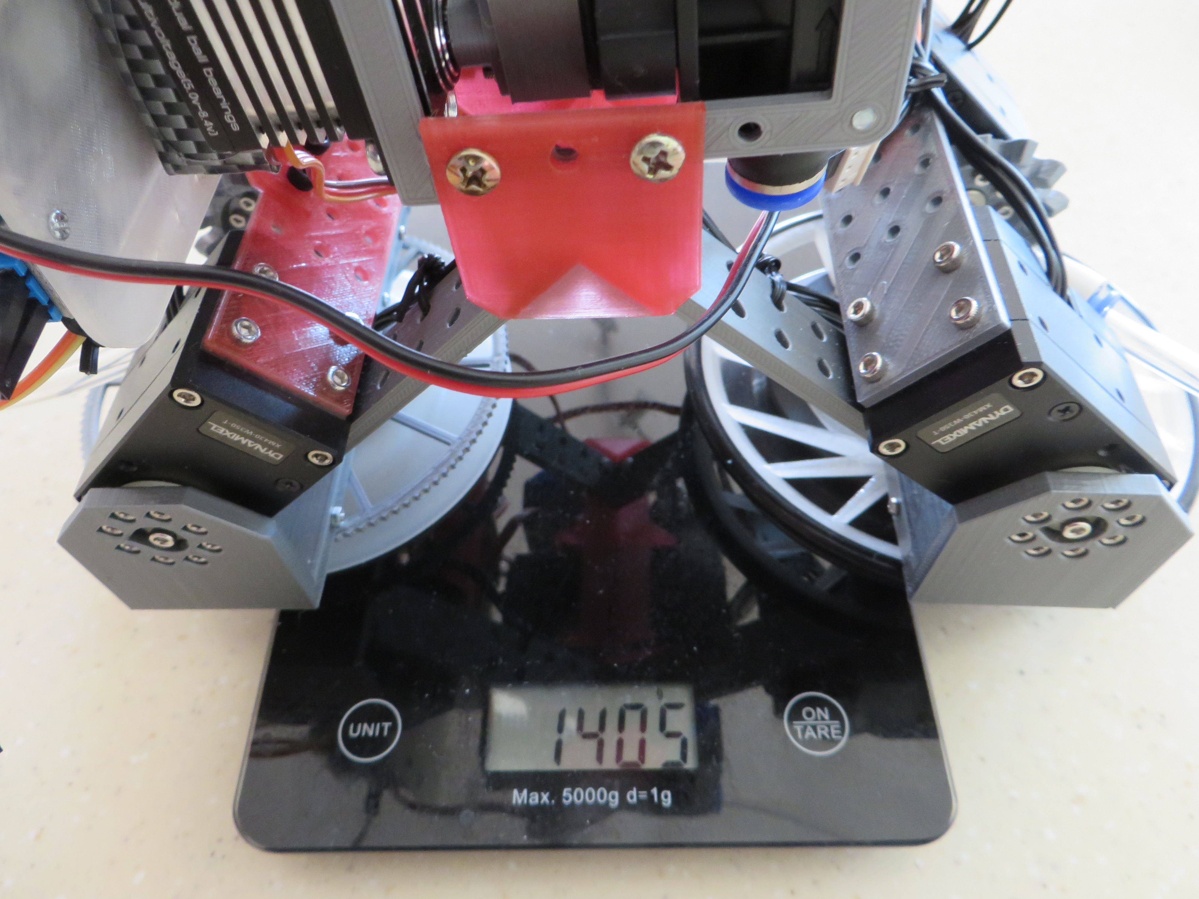 Overall robot weight