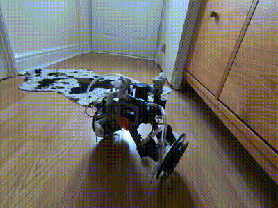 Robot balances on 2 wheels